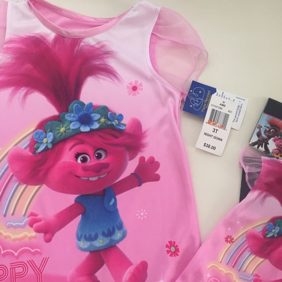 Dreamworks Trolls Nightgown Dress and doll Set - Picture 6 of 8
